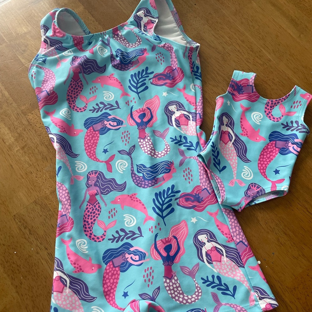 Destira Mermaid Print Biketard